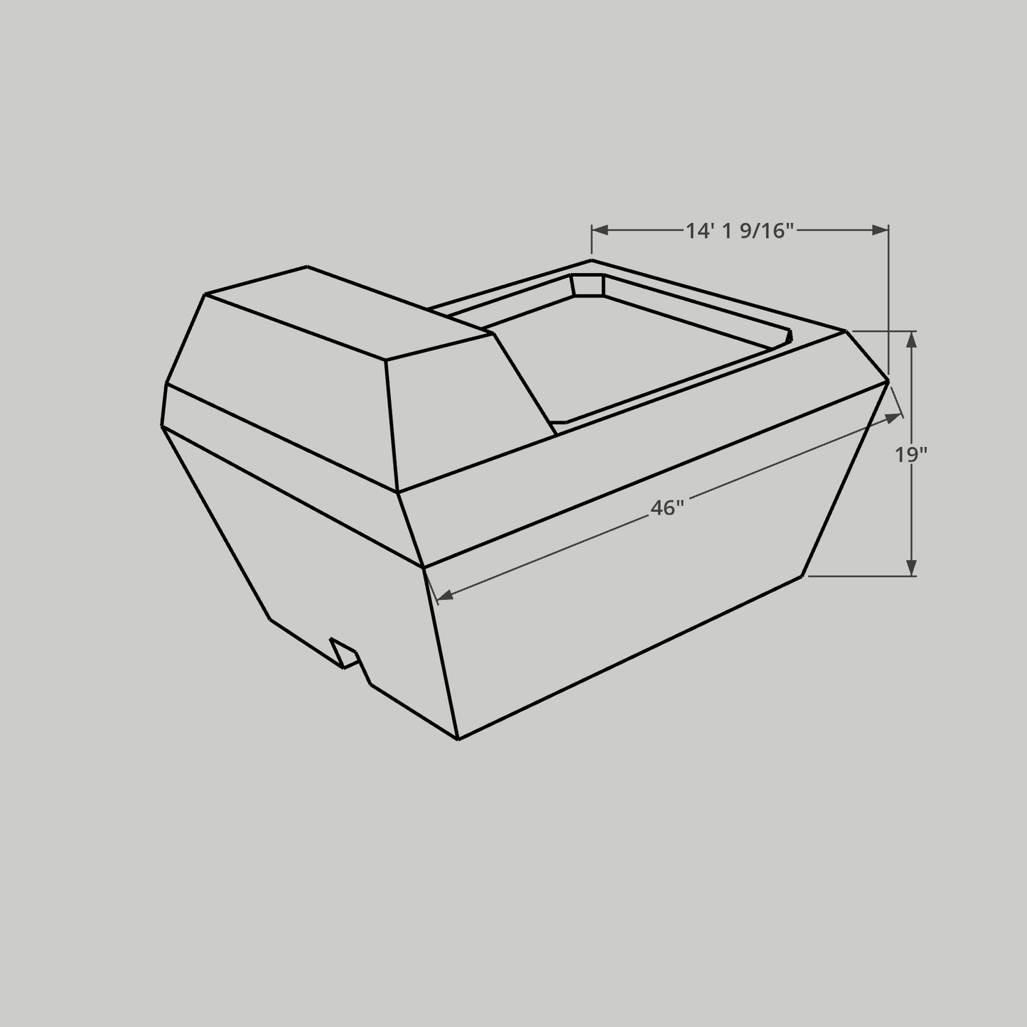 Water Trough 3'
